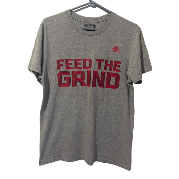 adidas Other - Adidas Shirt Men Medium Gray The Go-To Tee Lightweight Sports‎ Feed The Grind
